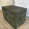 Caja En Madera Con Remaches Y Apliques - 1980