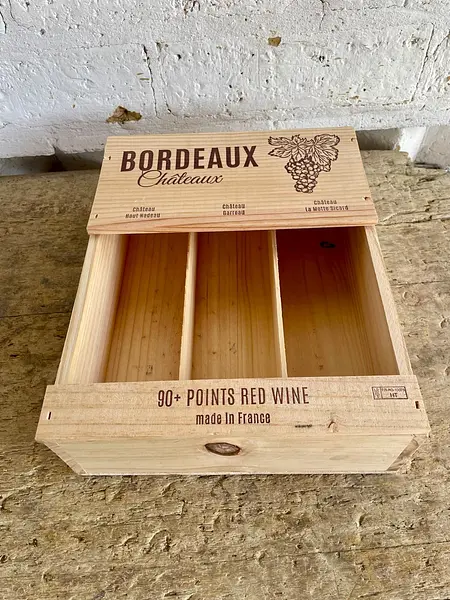 Caja Vinos Burdeos Para 3 Botellas - Francia 2024