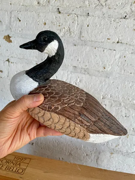 Pato Madera Tallada Canadiense Goose - U.S.A. 1990