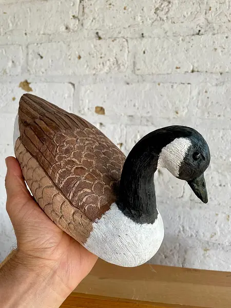 Pato Madera Tallada Canadiense Goose - U.S.A. 1990