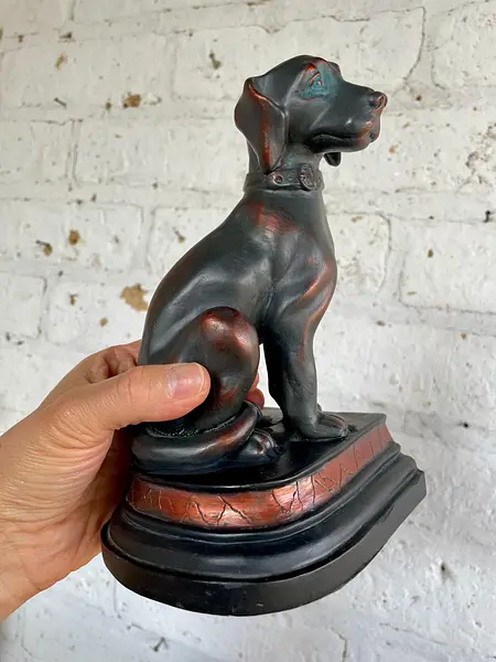 Tranca Libros X 2 Perros Resina - 1980