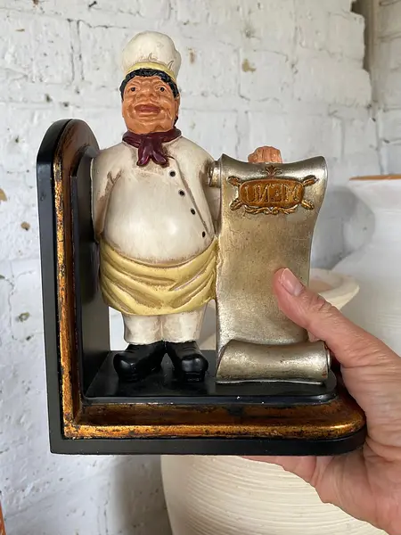 Tranca Libros Con Figura De Chef