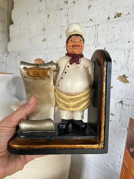 Tranca Libros Con Figura De Chef