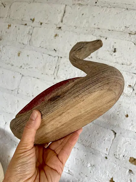 Pato Rústico Mediano Con Acabado Desgastado