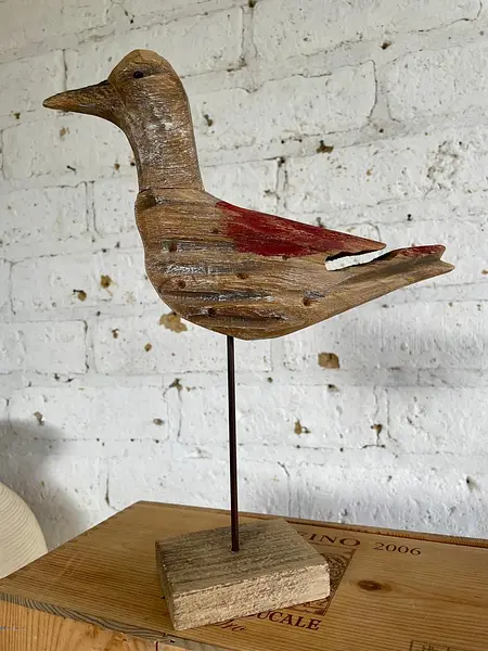 Gaviota De Madera Artesanal