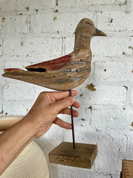 Gaviota De Madera Artesanal
