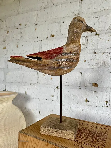 Gaviota De Madera Artesanal