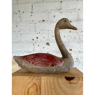 Revisar Pato Rústico Grande Con Acabado Desgastado