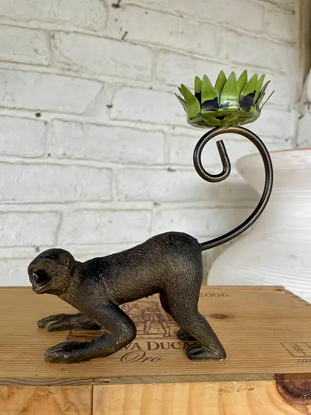Candelabro Con Forma De Mono