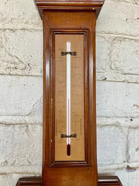 Termómetro Barómetro Pr Bollenbach - U.S.A. 1900