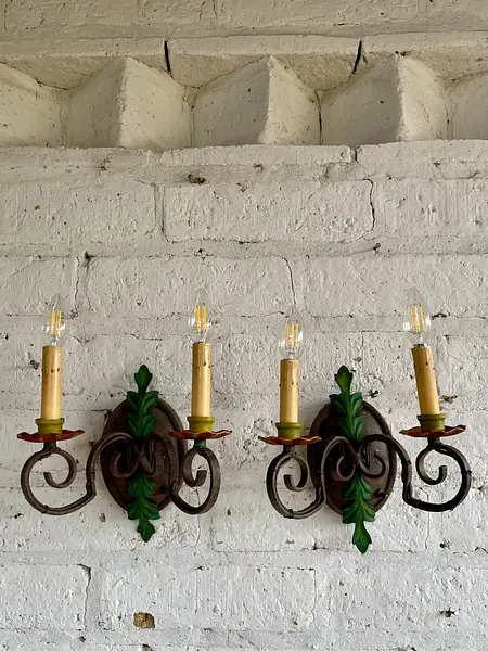 Candelabros De Pared Eléctricos - España 1970