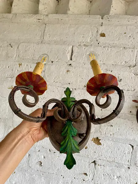 Candelabros De Pared Eléctricos - España 1970