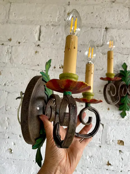 Candelabros De Pared Eléctricos - España 1970