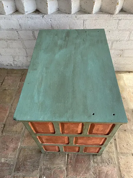 Revisar Mesa Auxiliar Rústica Con Cajón - Colombia 1980