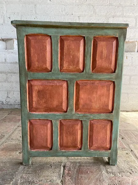 Revisar Mesa Auxiliar Rústica Con Cajón - Colombia 1980