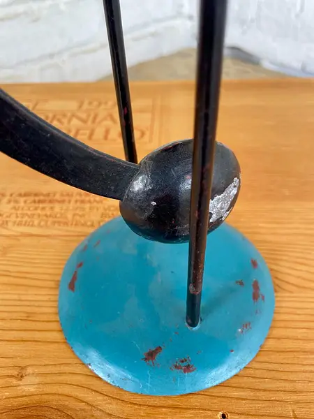 Mesero Móvil Metálico Con Péndulo - Indonesia 1990