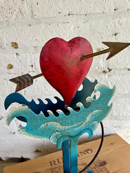 Móvil Corazón Balancín Sobre Olas - Indonesia 1990