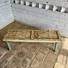 Banca Rústica Elaborada Con Puerta Reciclada