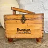 Caja De Lustrador De Zapatos Ronson Roto - Shine - Usa 1960