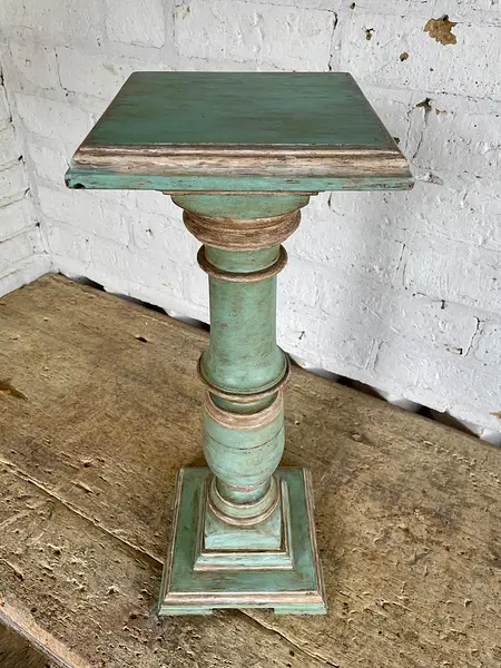 Columna De Piso Torneada En Madera Maciza