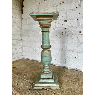 Columna De Piso Torneada En Madera Maciza