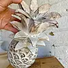 Piña Tallada En Madera Blanca Envejecida - Filipinas 2020