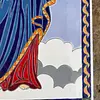 Imagen De María Auxiliadora En Una Baldosa Pintada A Mano