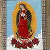Imagen Guadalupe En 12 Baldosas Con Marco