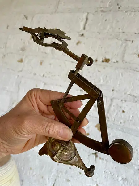 Balanza De Correo Postal Con Péndulo Y Pinza - Italia 1880