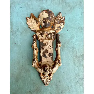 Aldaba Metálica Con Forma De Ángel