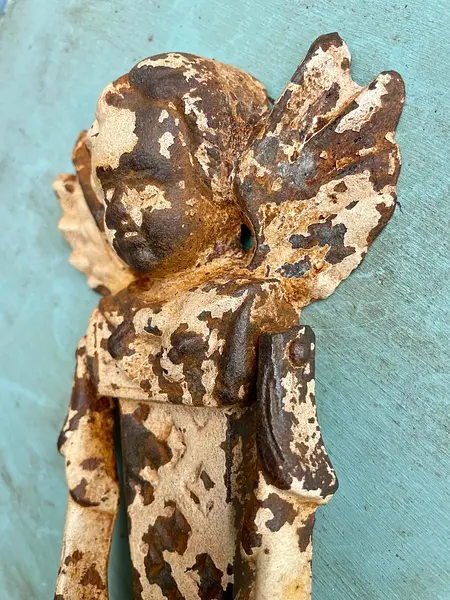 Aldaba Metálica Con Forma De Ángel