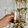 Lámpara Aplique De Pared 3 Luces - Italia 1970
