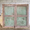 Ventana Doble Puerta Reja Torneada De Madera - Colombia 1940