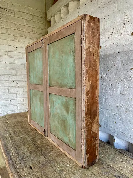 Ventana Doble Puerta Reja Torneada De Madera - Colombia 1940