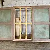 Ventana Doble Puerta Reja Torneada De Madera - Colombia 1940