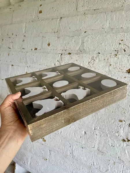 Triqui Juego De Mesa Gallinas Y Huevos Tic Tac Toe