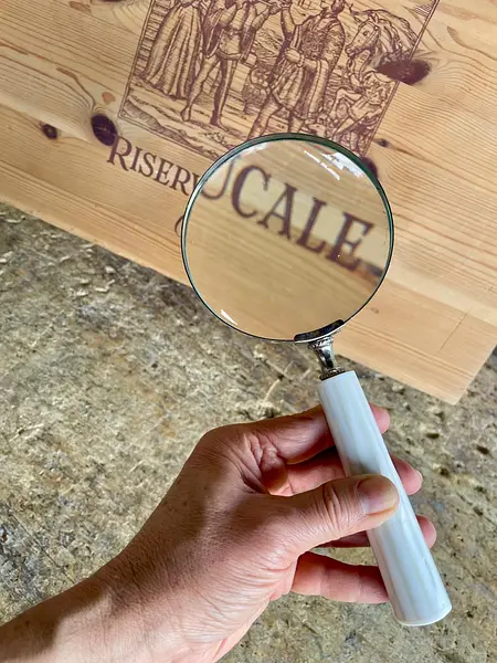 Lupa De Mano Con Mango Blanco