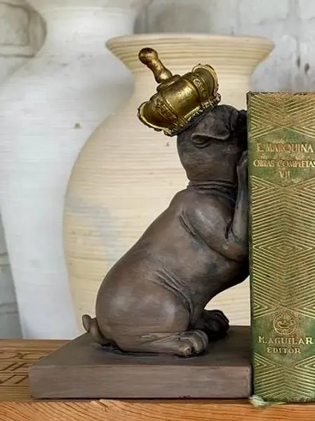 Tranca Libros Perros Bulldog