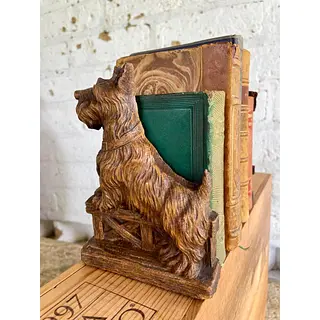 Tranca Libros Syroco Perros Terrier Escocés - U.S.A. 1940