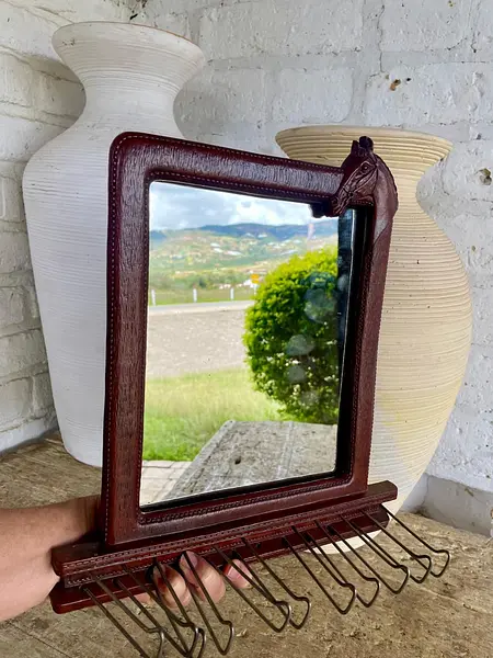 Espejo Con Porta Corbatas Syroco - U.S.A. 1940
