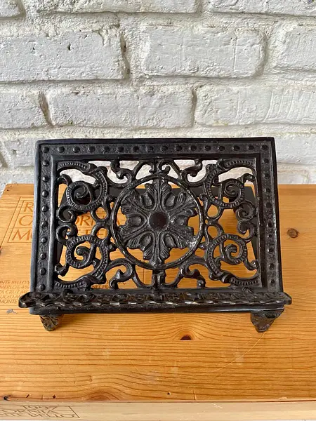 Atril De Libros Graduable En Bronce Fundido - Colombia 1970