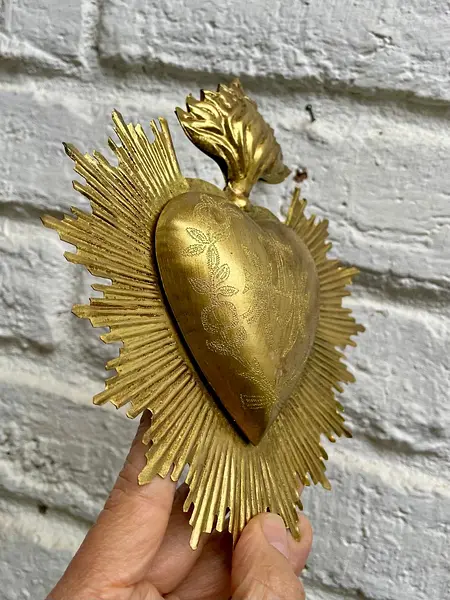 Exvoto Relicario Corazón Con Tapa - México 2020
