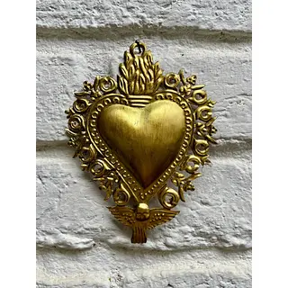 Exvoto Sagrado Corazón Metálico - México 2020