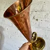 Florero En Cobre Y Bronce - India 1960