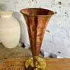 Florero En Cobre Y Bronce - India 1960