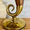 Florero En Cobre Y Bronce - India 1960