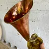 Florero En Cobre Y Bronce - India 1960
