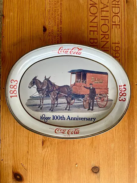 Bandeja Centenario Kroger Con Coca-Cola - U.S.A. 1983