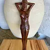 Cascanueces Artesanal Con Forma De Mujer - Filipinas 1950