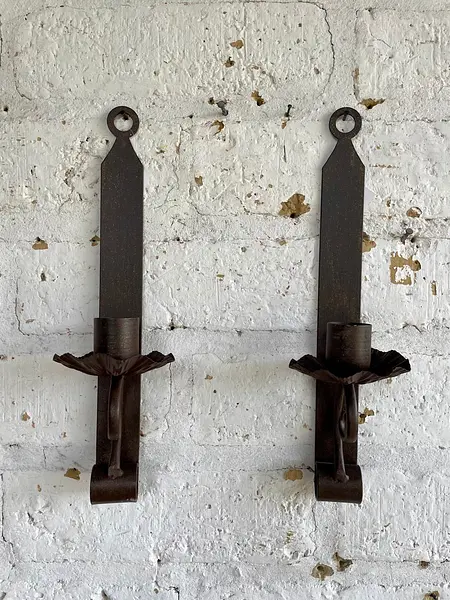 Pareja De Candelabros De Pared